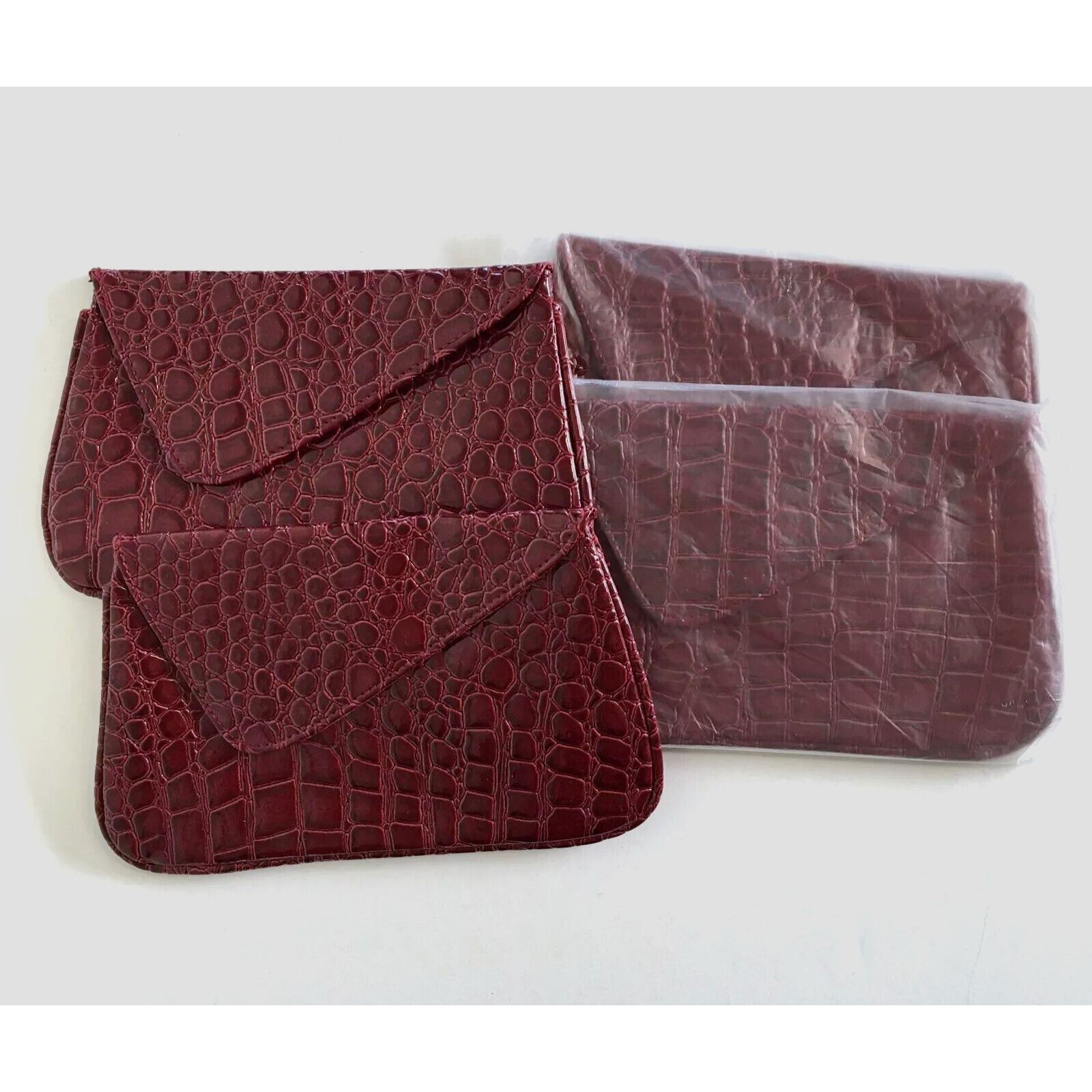 4 Bare Escentuals Minerals Cosmetic Makeup Bag Clutch Red New